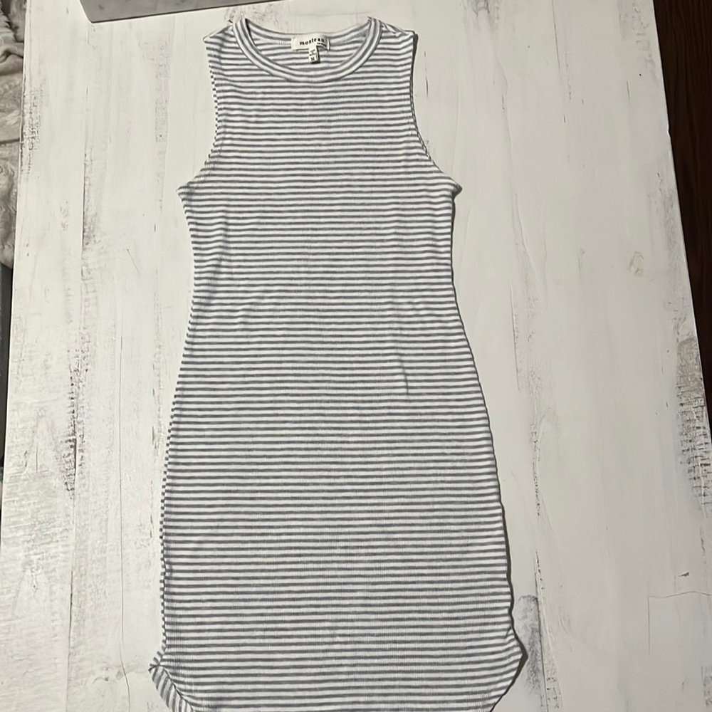 Striped Ribbed Dress